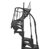 Wendeltreppen aus Gusseisenmetall, außen und innen